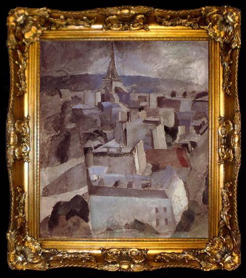framed  Delaunay, Robert Study for City, ta009-2